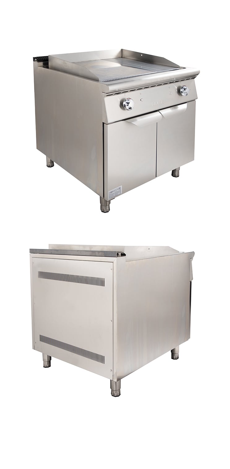 1/3 Grooved Gas Griddle With Cabinet 3