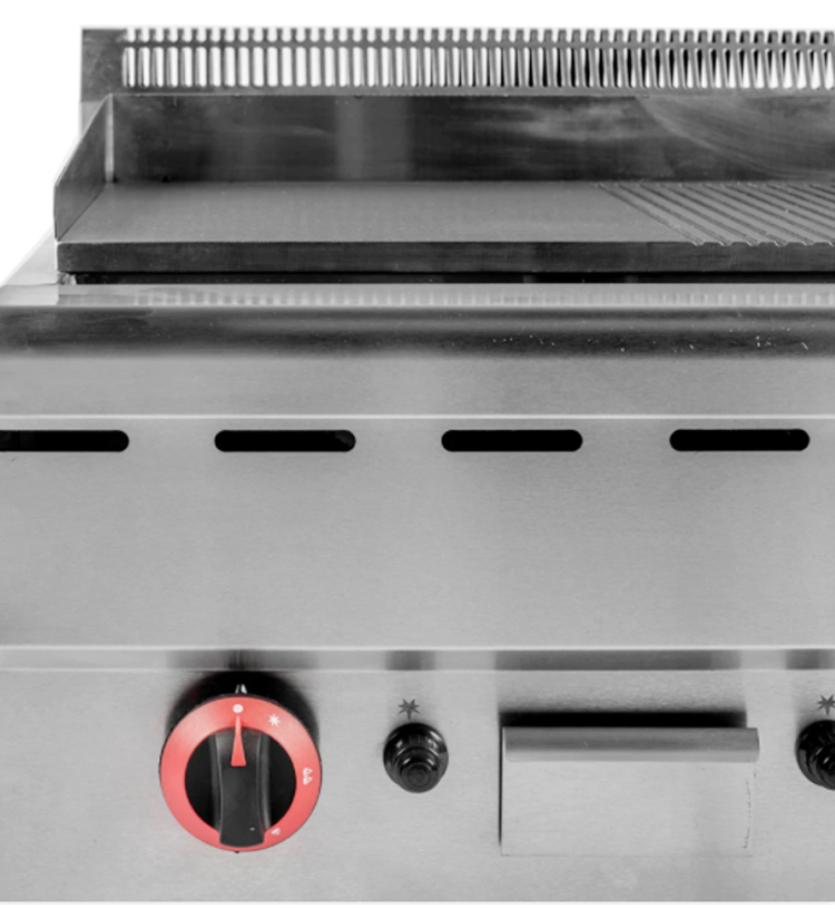 Half Flat and Half Grooved Gas Grill