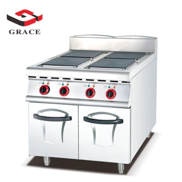 Electric Range With 4-hot plate & Cabinet (Square Plate)