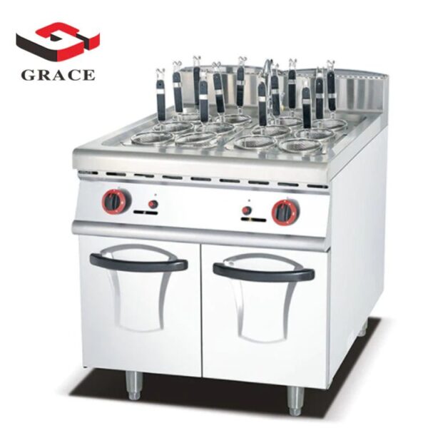 Gas Pasta Cooker Noodle Cooker with Cabinet