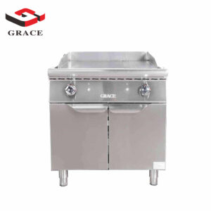 Half Flat Half Grooved Gas Griddle