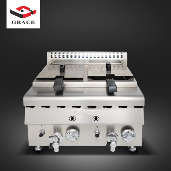 Grace Dual Tank Gas Countertop fryer 3