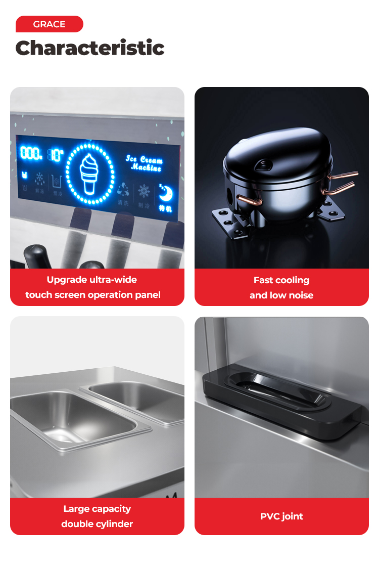 GR-L20BC floor-type ice cream machine