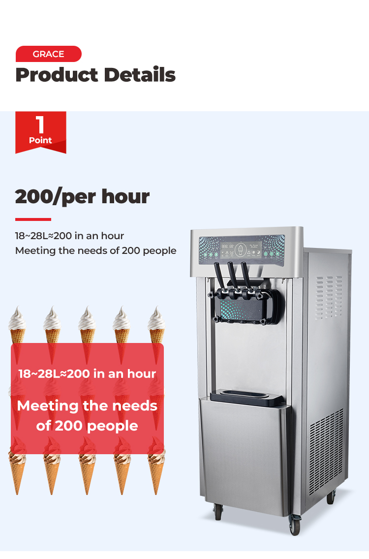 GR-L20BC floor-type ice cream machine 2