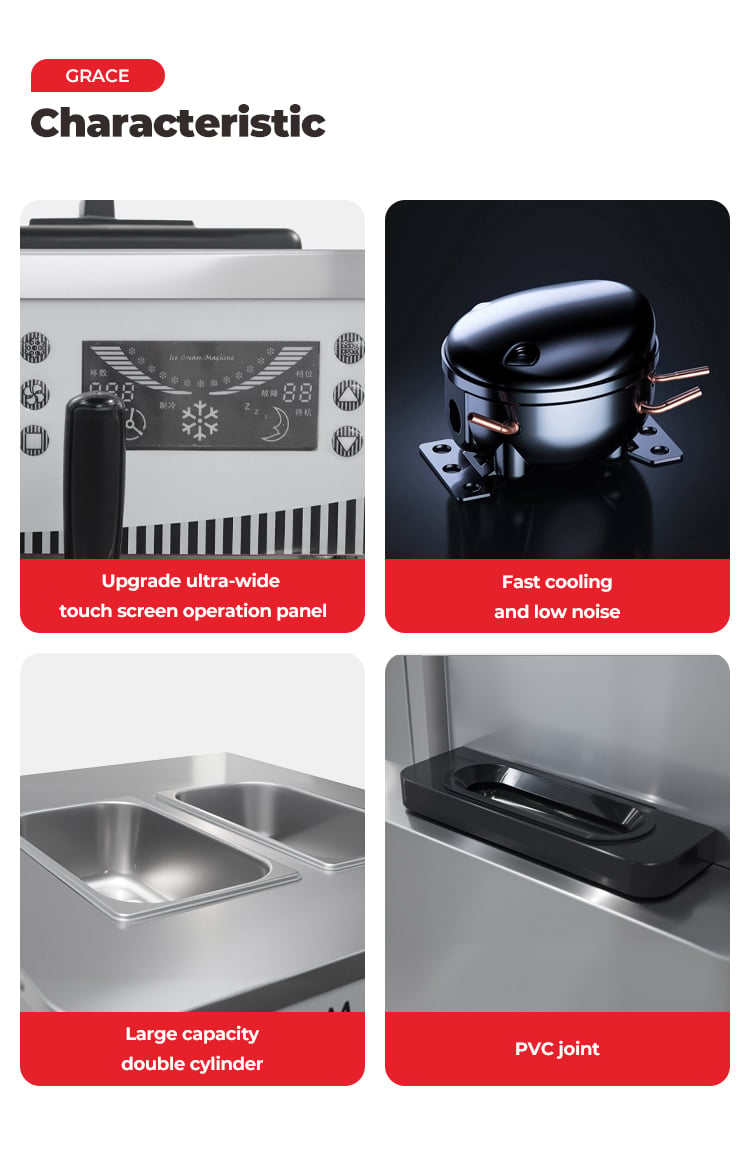 Free standing ice cream maker