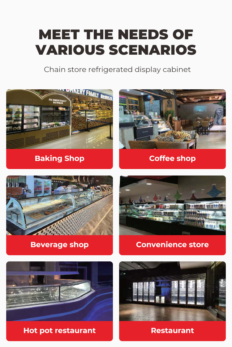 square glass deli case