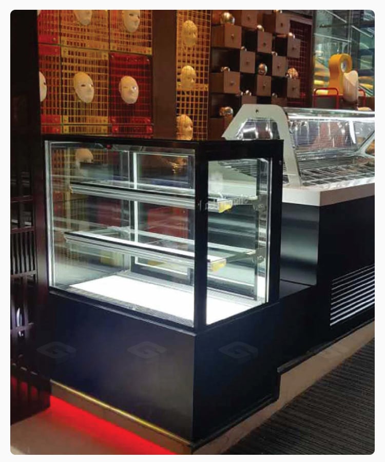1800mm stainless steel deli case on show
