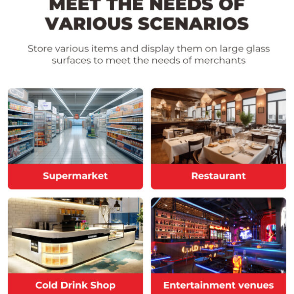 Merchandising Glass Door Refrigerators scenario