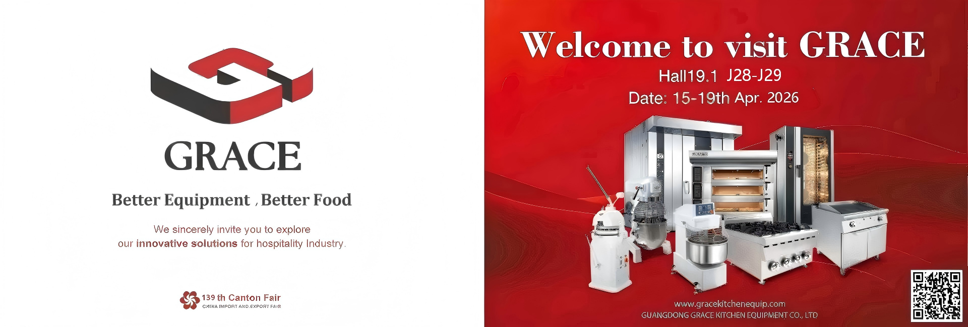 Грейсное кухонное оборудование Canton Fair 2026 booth