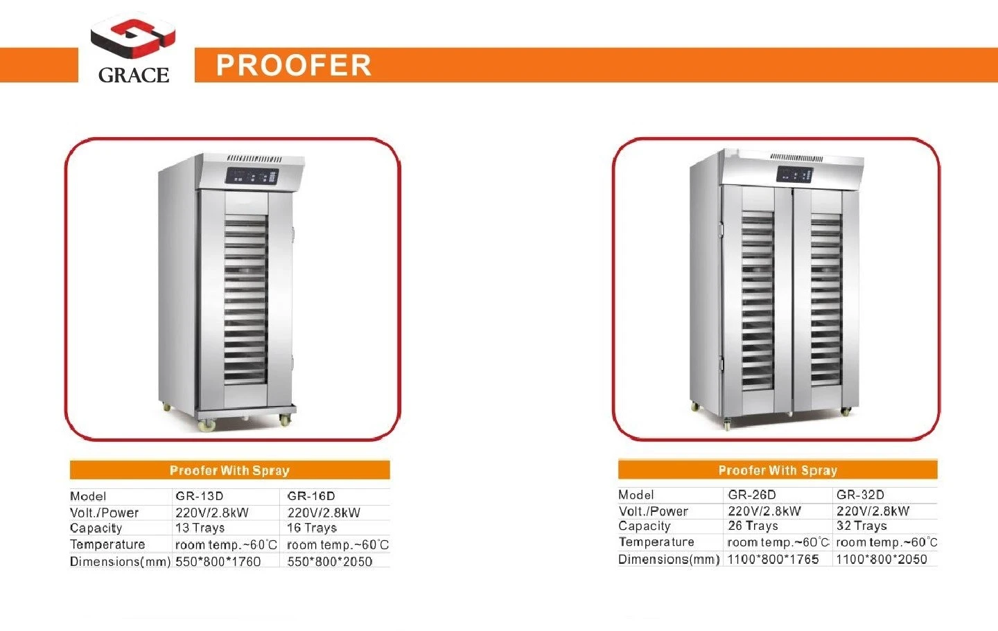 GR16D Bread Proofer